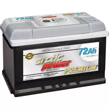 ARCTIC POWER AKKU 72AH - Auton Akut - 6417196771180 - 1