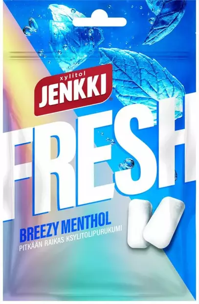 JENKKI FRESH ksylitol purukumi 35g BREEZ - Muut elintarvikkeet - 6420256016640 - 1