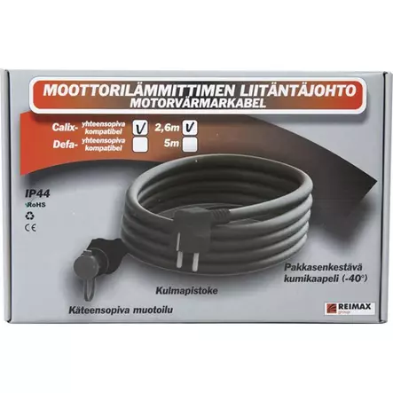 LIITÄNTÄJOHTO 2,5M MINI CALIX/reimax - Auton Sähköosat - 6410000074590 - 1
