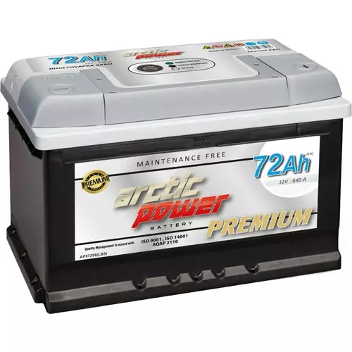 ARCTIC POWER AKKU 72AH - Auton Akut - 6417196771180 - 1