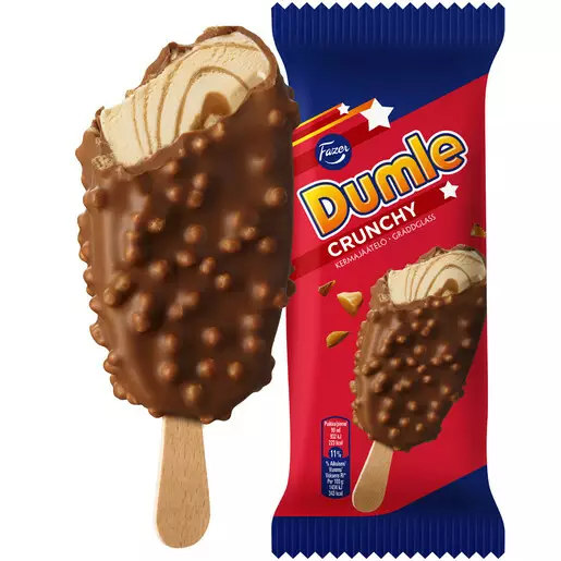FAZER DUMLE CRUNCHY PUIKKO - Jäätelötikut - 6430064408490 - 1