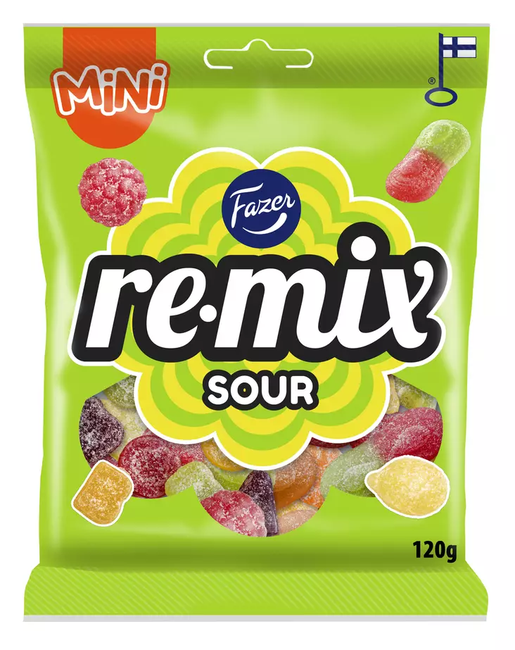 FAZER REMIX MINI SOUR KARKKIPUSSI - Karkit - 6416453049390 - 1