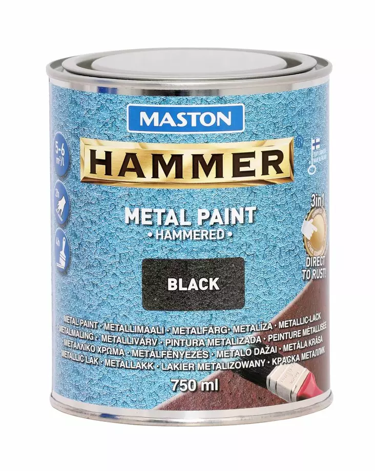 HAMMER VASARALAKKA MUSTA - Spraymaalit - 6412490012120 - 1