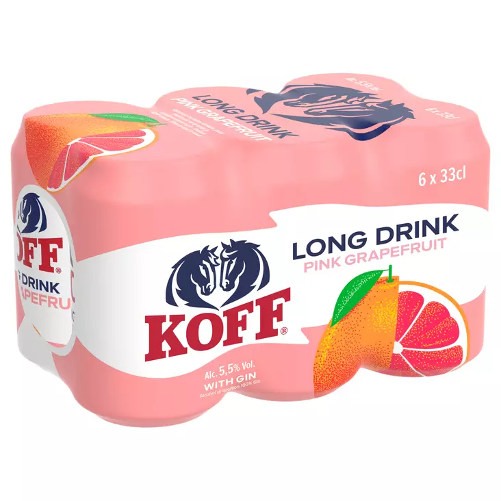 KOFF LONG DRINKPINK 5,5 % 6-PACK 0,33L - Lonkerot - 6415600561020 - 1