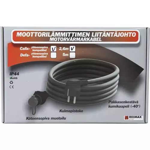 LIITÄNTÄJOHTO 2,5M MINI CALIX/reimax - Auton Sähköosat - 6410000074590 - 1