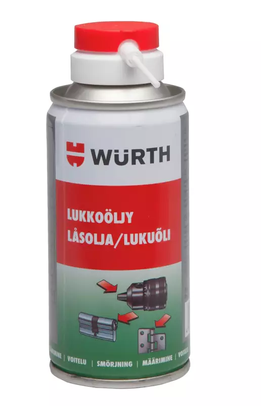 LUKKOÖLJY WURTH - Muut autotarvikkeet - 4045989644360 - 1