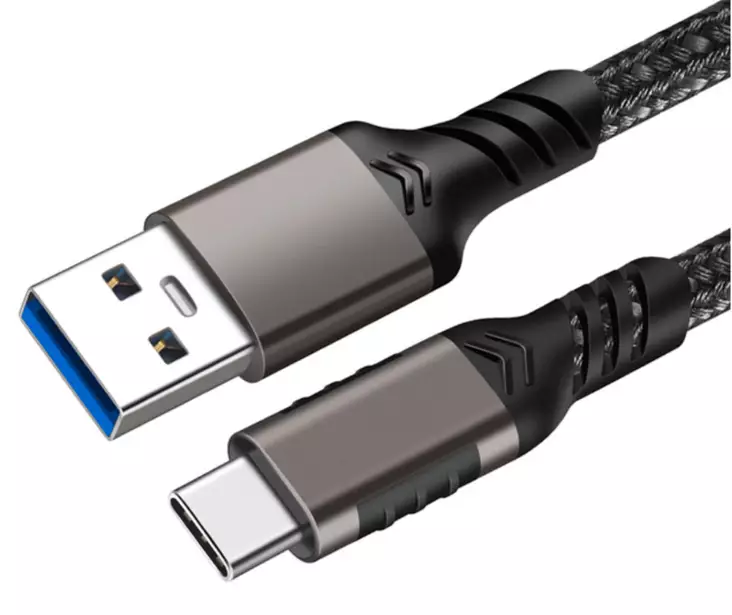 MOBIA USB-A-USB-C 1M MUSTA - Laturit - 6430076523280 - 1