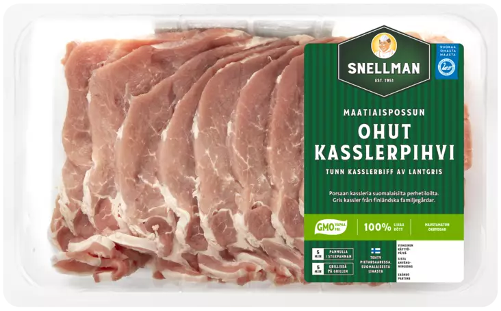 MPOSSUN OHUT KASSLERPIHVI 500G SNELLMAN - Sianliha - 6409620014550 - 1