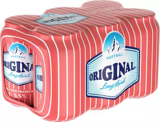 ORIGINAL LONG DRINK 5,5% 6-PACK GIN&RED - Lonkerot - 6413605216440 - 1