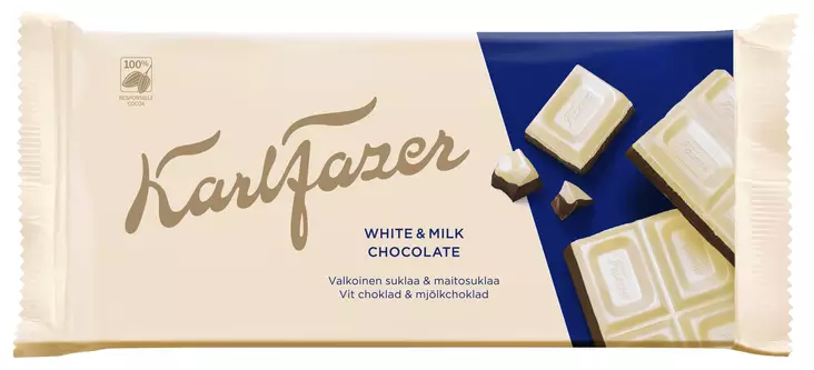 VALKO- JA MAITOSUKLAA 131G FAZER - Suklaat - 6416453015630 - 1