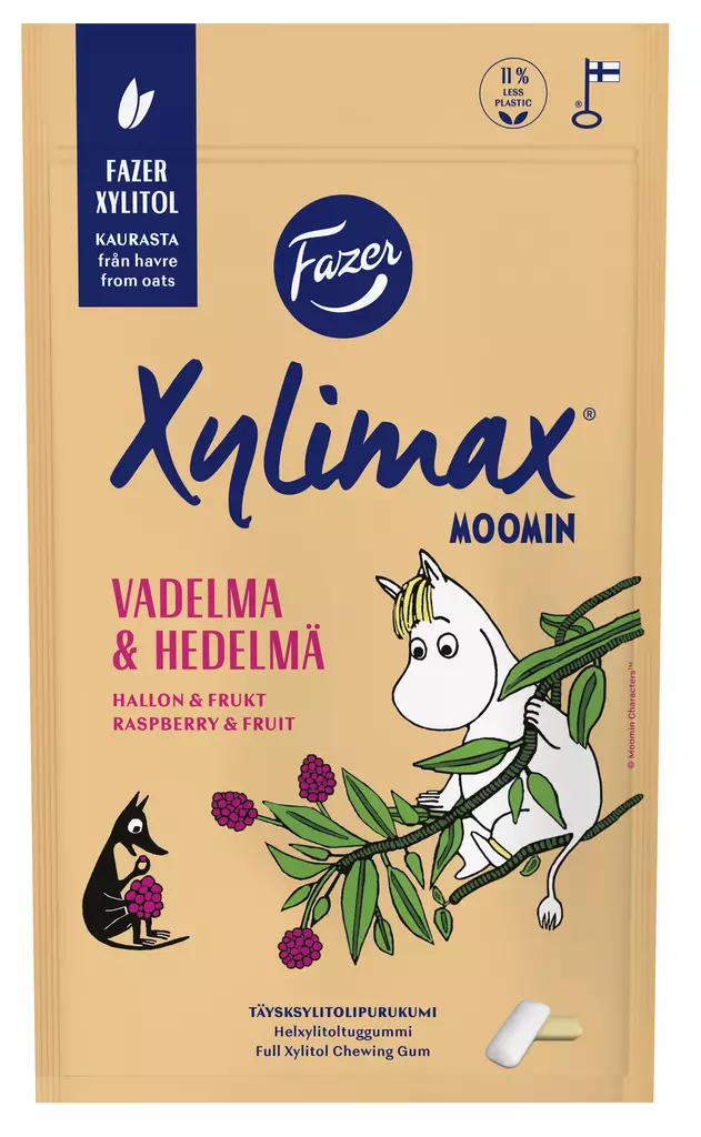 XYLIMAX MUUMI VADELMA 100G - Muut elintarvikkeet - 6416453113220 - 1