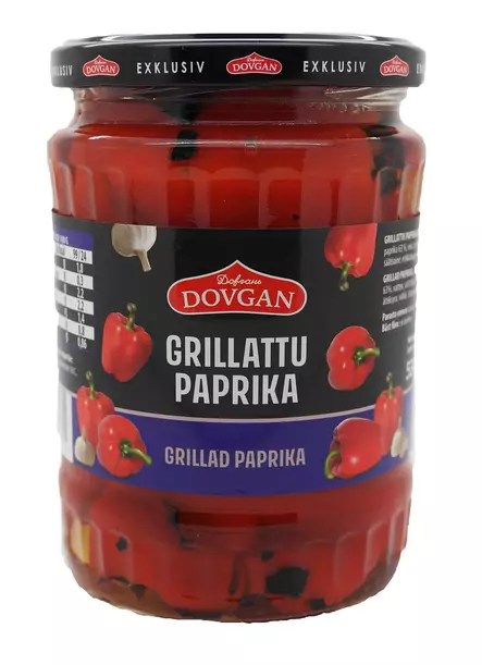 DOVGAN GRILLATTU PAPRIK. 530G - Vihannessäilykkeet - 4032549002371 - 1