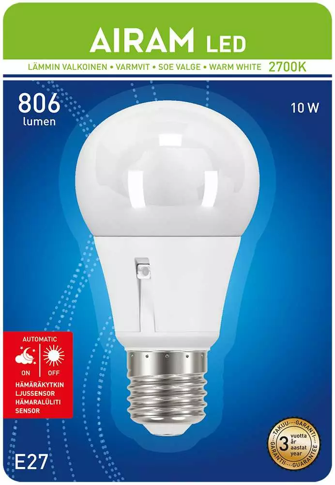 AIRAM LED 60 E27 HÄMÄRÄKYTKIN - E27 Lamput - 6435200203571 - 1