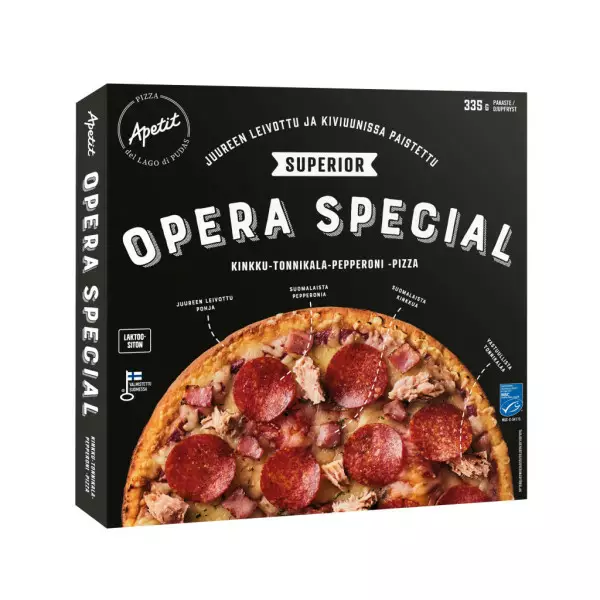 APETIT SUPERIOR OPERA SPECIAL PIZZA 335G - Pakastepizzat - 6430104958671 - 1
