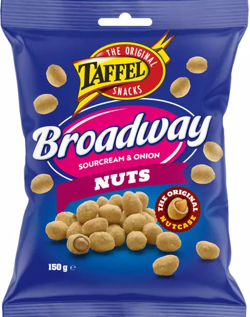 BROADWAY NUTS TAFFEL 150G - Sipsit ja snacksit - 6410381092121 - 2