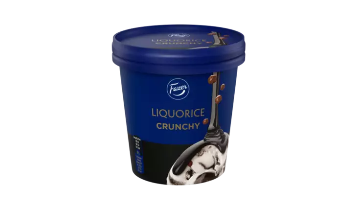 FAZER LIQUORICE CRUNCHY - Jäätelöpakkaukset - 6430064408391 - 1