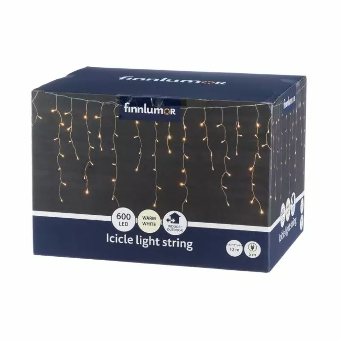 FINNLUMOR VALOKETJU JÄÄPUIKKO 600 LED - Valot ja valosarjat - 6410416006161 - 1