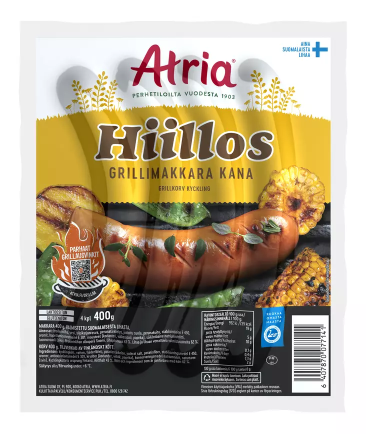KANAHIILLOS 400G ATRIA - Makkarat ja Nakit - 6407870077141 - 1