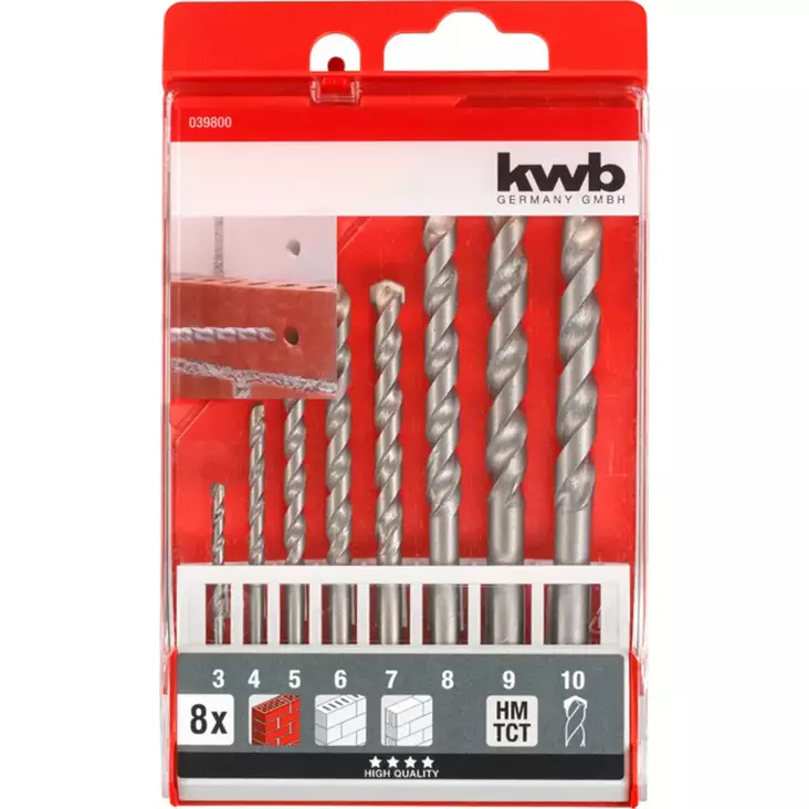 KIVITERÄSETTI 8-OS 3-10MM - Työkalujen terät ja kärjet - 4009310398001 - 1