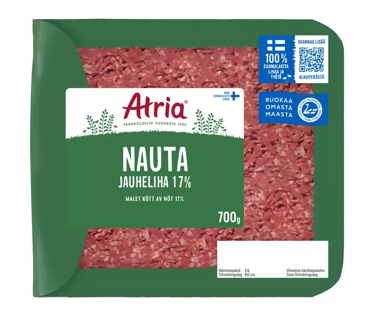 NAUTA JAUHELIHA 17%0700G ATRIA - Naudanliha - 6407840042391 - 1
