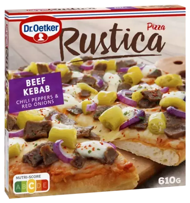RUSTICA PIZZA BEEF KEBAB - Pakastepizzat - 4001724032601 - 1