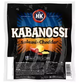 SALAMI&CHEDDARKABANOSSI 360G HK - Makkarat ja Nakit - 6409100050221 - 1