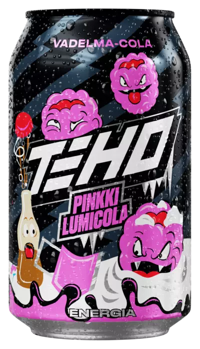 TEHO PINKKI LUMICOLA ENERGIAJUOMA 0,33L - Energiajuomat - 6419800121831 - 1
