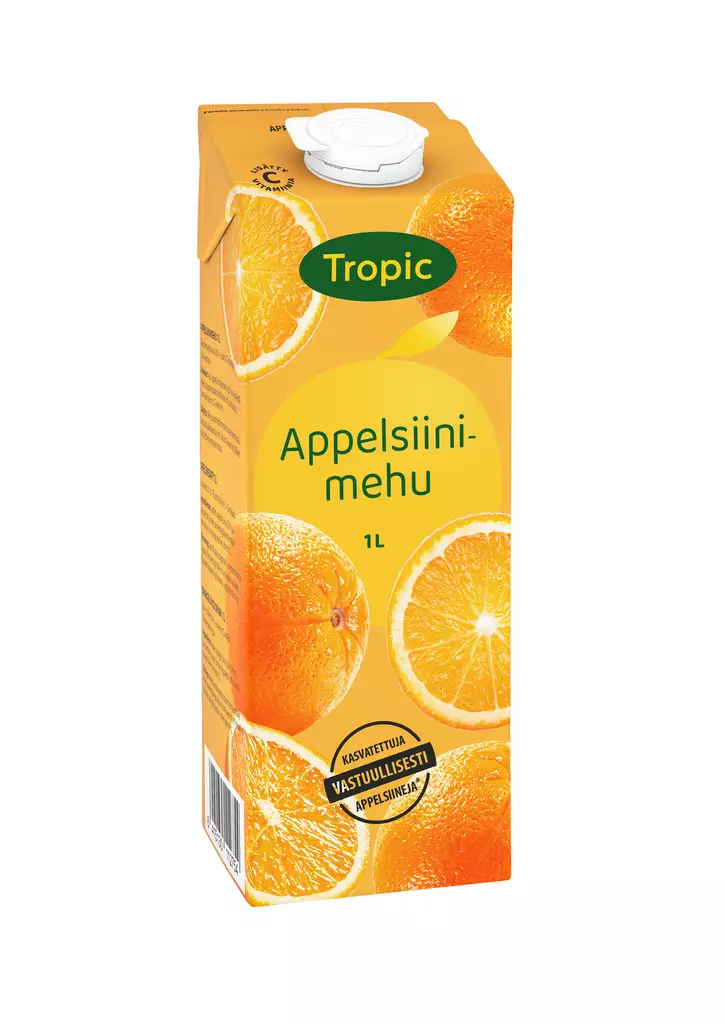TROPIC APPELSIINI MEHU 1L - Mehut - 6415130043461 - 1