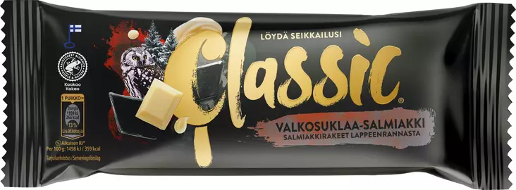 VALIO CLASSIC VALKOSUKLAA-SALMIAKKI - Jäätelötikut - 6430064406571 - 1