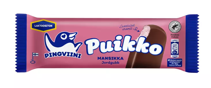 VALIO PUIKKO MANSIKKA - Jäätelötikut - 6430064404751 - 1