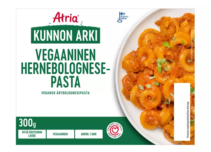 VEGAANINEN HERNEBOLOGNESEPASTA ATRIA - Mikroateriat - 6407800024481 - 1