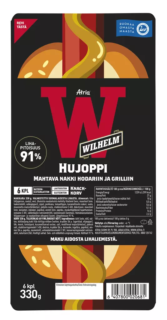 WILHELM HUJOPPI - Makkarat ja Nakit - 6407800020681 - 1