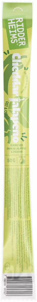 CHEDDAR JAKOPENO OLUTMAKKARA 50G - Makkarat ja Nakit - 7392555005702 - 1