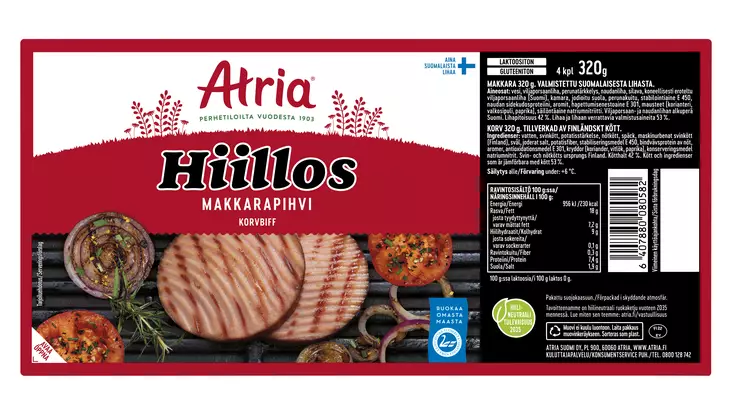 HIILOS GRILLPIHVI ATRIA - Makkarat ja Nakit - 6407880080582 - 1