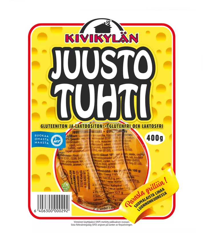 JUUSTOTUHTI 400G KIVIKYLÄN - Makkarat ja Nakit - 6406300000292 - 1