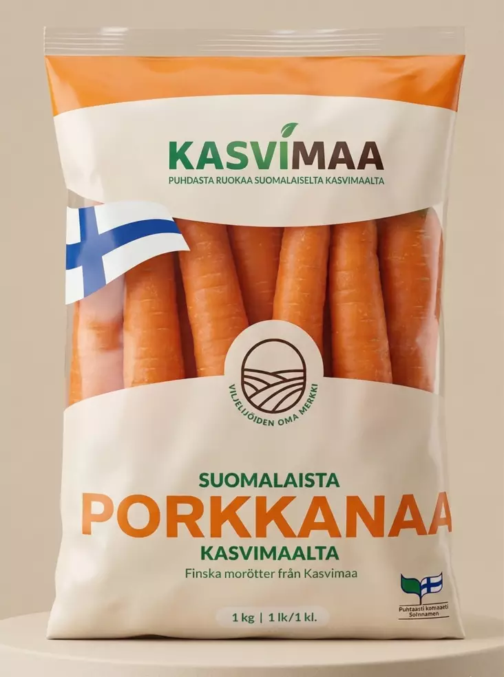 KASVIMAA PORKKANA 1KG SUOMI - Vihannessäilykkeet - 6429811045002 - 1