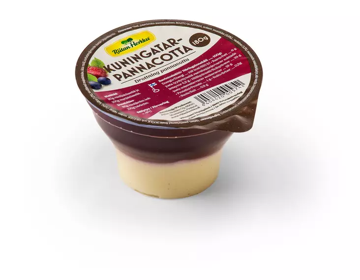 KUNINGATAR PANNACOTTA 180G RIITAN HERKKU - Viilit / Vanukkaat - 6408620005742 - 1