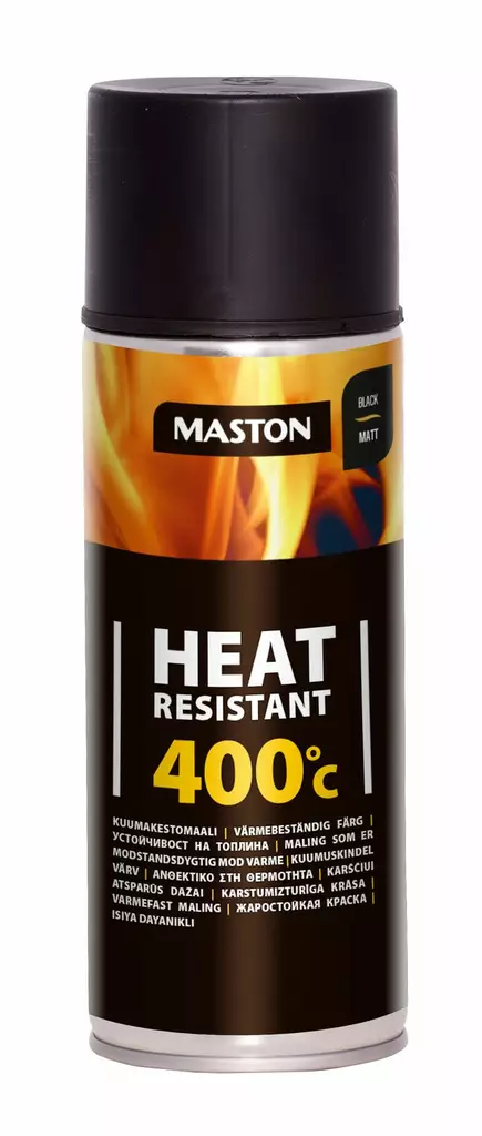 KUUMAKESTO 400 MUSTA MASTON - Spraymaalit - 6412494001212 - 1