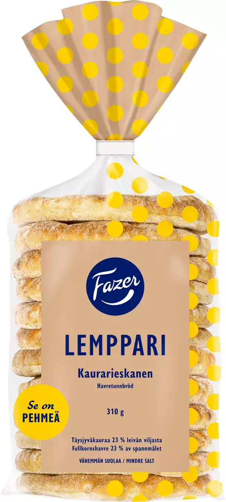 LEMPPARI KAURARIESKA 12KPL 310G - Vaaleat leivät - 6413467443602 - 1