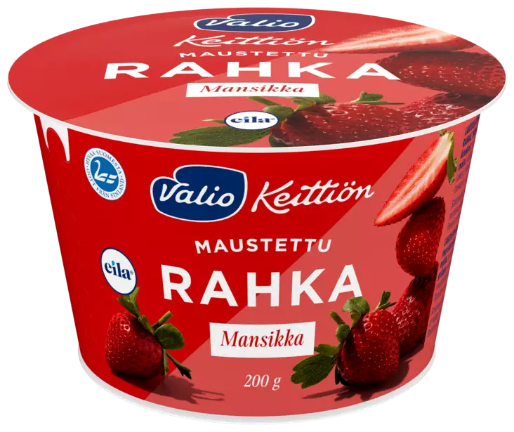 MAUSTETTU RAHKA MAKEA MANSIKKA - Viilit / Vanukkaat - 6408430042982 - 1
