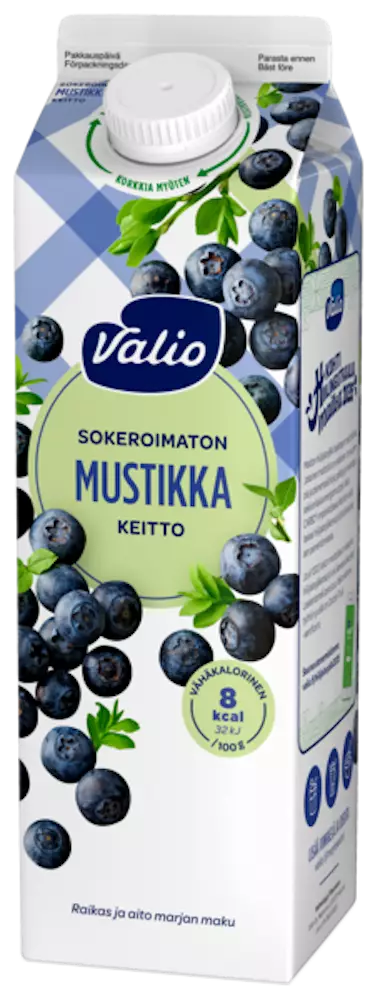 MUSTIKKAKEITTO SOKEROIMATON 1L VALIO - Mehut - 6408430062102 - 2