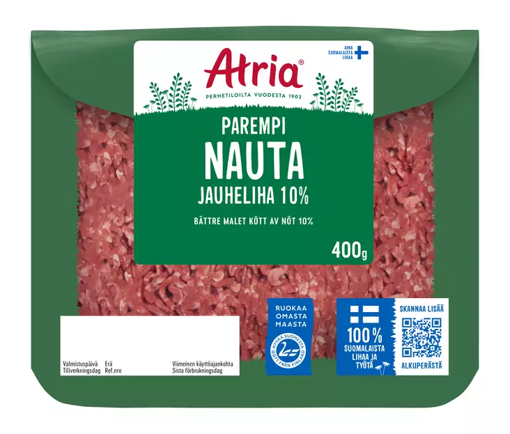 NAUTA JAUHELIHA 10% - Naudanliha - 6407840041172 - 1