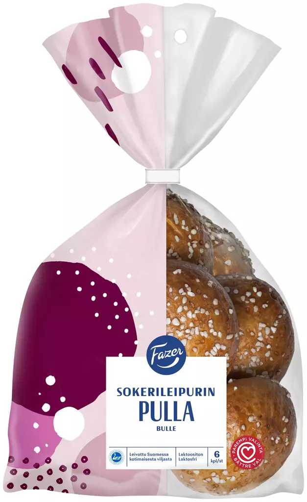 SOKERILEIPURIN PULLA FAZER - Tummat leivät - 6411402389602 - 1