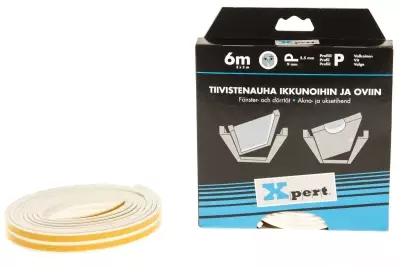 XPERT IKKUNATIIVISTE P-PROFIILI 6M VALKO - Hiomapaperit ja -tyynyt - 6410412062512 - 1