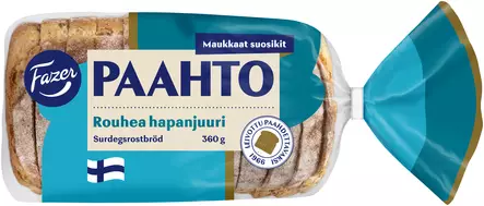 FAZER PAAHTO ROUHEA HAPANJUURI - Vaaleat leivät - 6413467560903 - 1