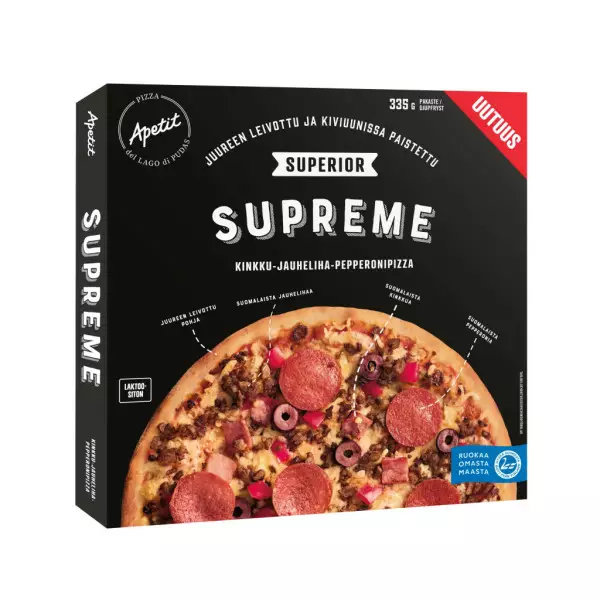 APETIT SUPERIOR SUPREME PIZZA 335G - Pakastepizzat - 6430104958763 - 1