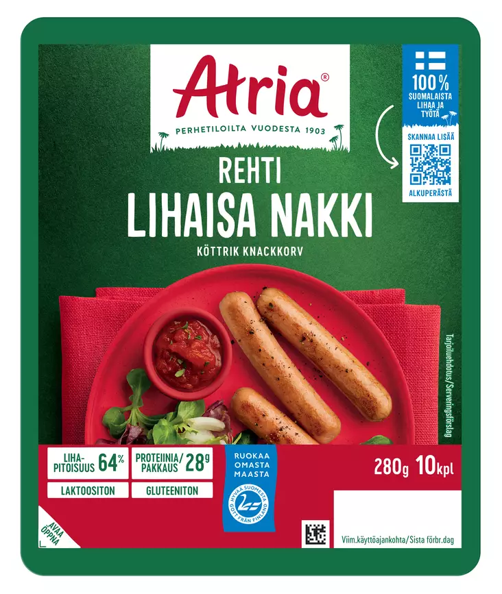 ATRIA LIHAISA NAKKI A-LK 280G - Makkarat ja Nakit - 6407870074423 - 1