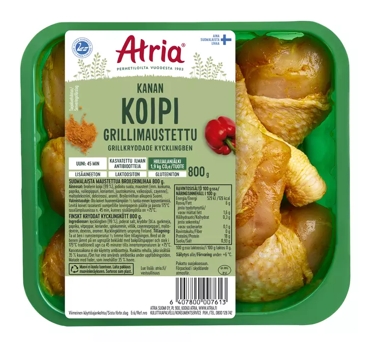 BROILERIN KOIPI ATRIA GRILLIMAUSTETTU - Kanan- / Broilerinliha - 6407800007613 - 1