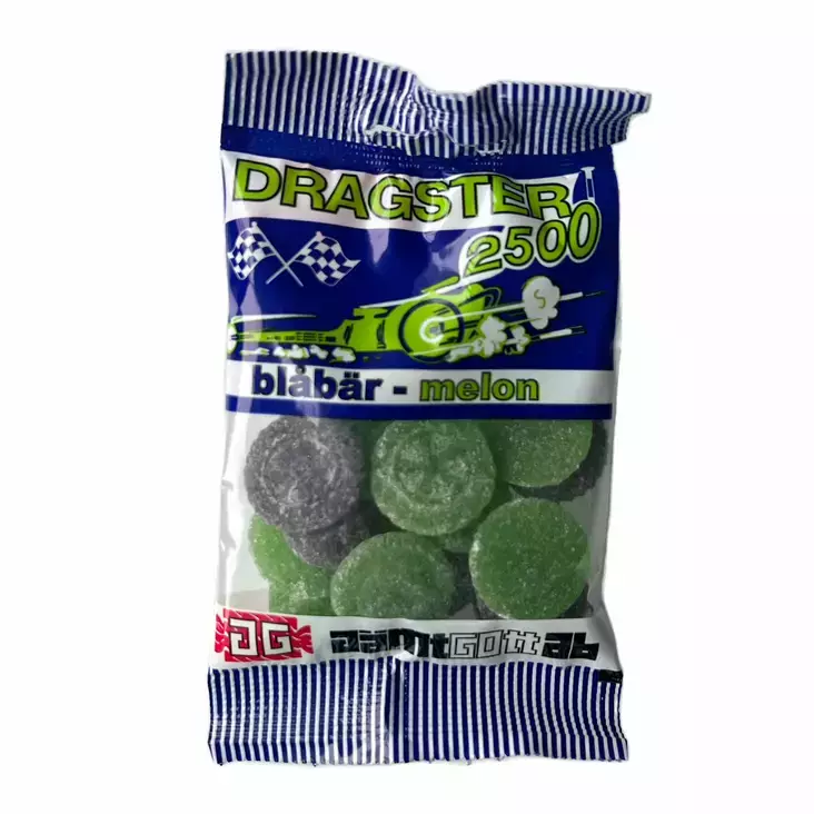 DRAGSTER MUSTIKKA MELONI - Karkit - 7312210099563 - 1
