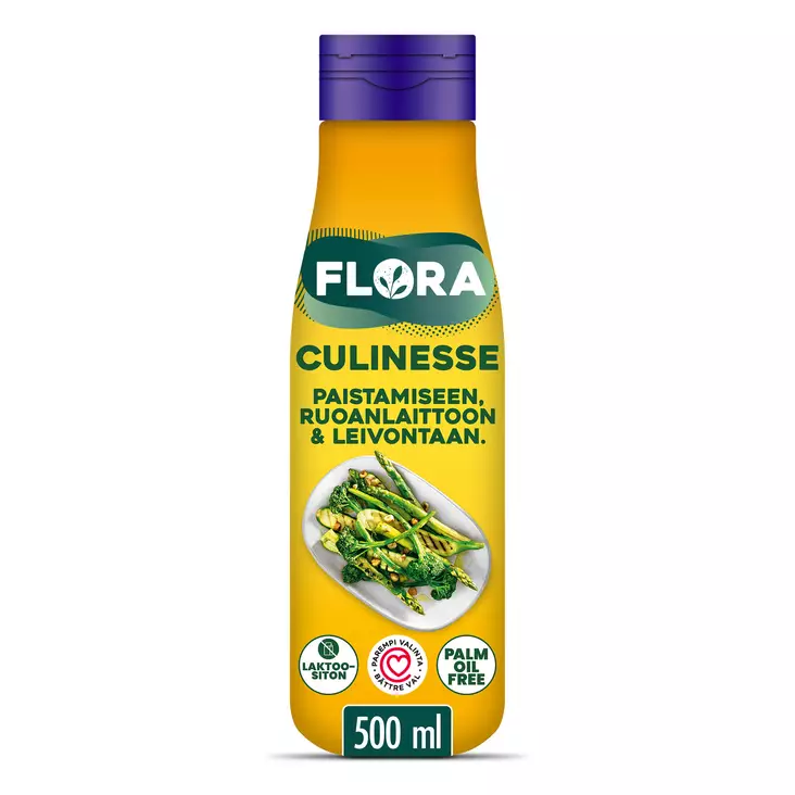 FLORA CULINESSE KASVIÖLJYVALM 500ML LAKT - Voit ja margariinit - 8719200006133 - 1